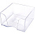 Подставка для бумажного блока пластиковая 90*90*50 мм, прозрачная Attomex 4105401																				